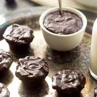 Mini Gluten Free Brownies with Cherries