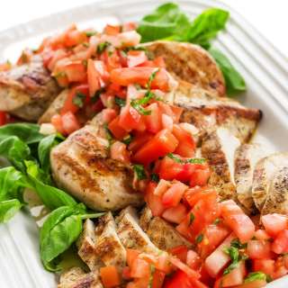 Grilled Chicken with Fresh Tomato Basil Salsa