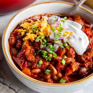 Three Bean Vegetarian Chili