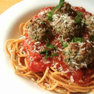 Baked Beef and Ricotta Meatballs