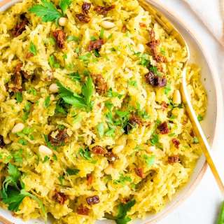 Spaghetti Squash Salad with Pesto