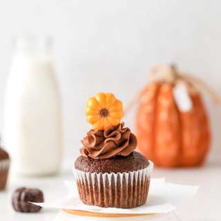 Chocolate Pumpkin Cupcakes