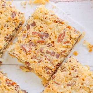 Chocolate Chip Pecan Pie Bars with Coconut