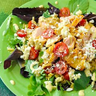 Easy Salmon Rice Bowls with Creamy Curry Dressing