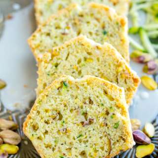Lemon Pistachio Zucchini Bread