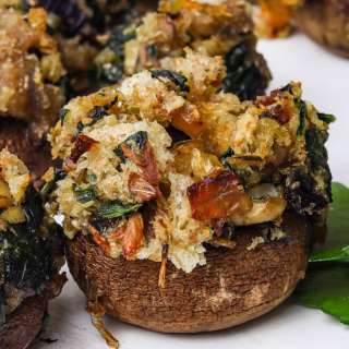 Vegetarian Stuffed Mushrooms