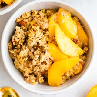 Healthy Peach Crisp