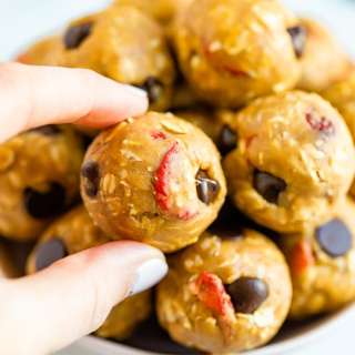 Peanut Butter and Jelly Protein Balls