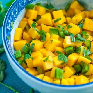 Quick + Easy 5-Ingredient Mango Jalapeño Salsa