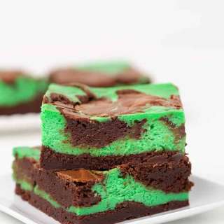 Mint Cheesecake Brownies