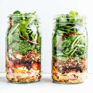 Black Bean Fiesta Mason Jar Salad