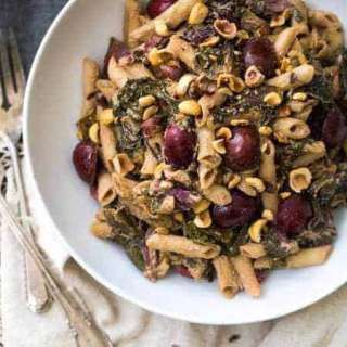 Pasta with Rainbow Chard and Goat Cheese Sauce