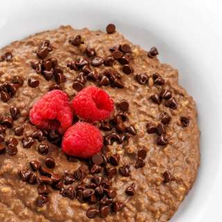 High Protein Chocolate Steel Cut Oats