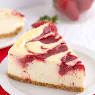 Strawberry Swirl Cheesecake