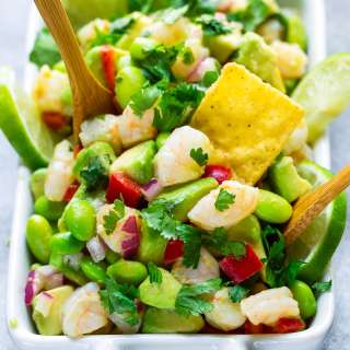 Cilantro Lime Avocado Shrimp Salad