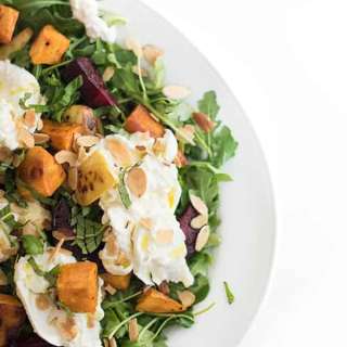 Roasted Root Vegetable Burrata Salad