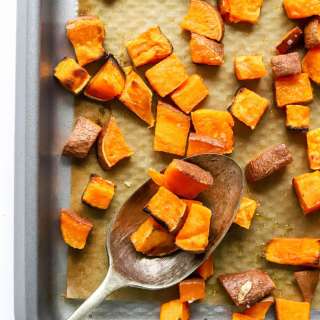 Crunchy Sweet Potato Croutons