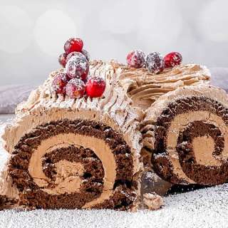 Yule Log Cake