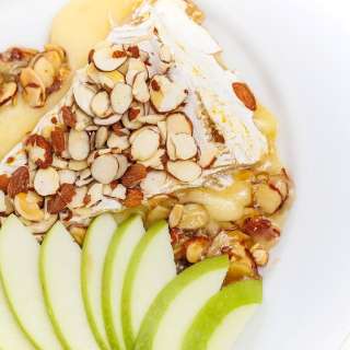 Baked Brie with Honey and Almonds