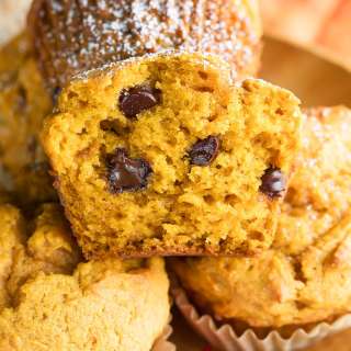 Small-Batch Chocolate Chip Pumpkin Muffins