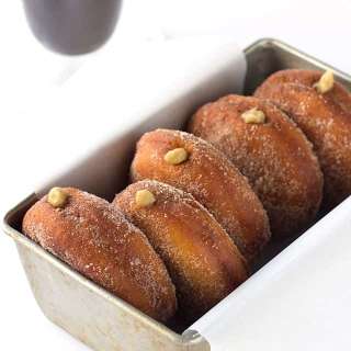 Coffee Custard Filled Donuts