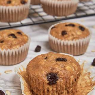 Oatmeal-Raisin Muffins
