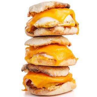 Egg, Ham and Cheese Breakfast Sandwiches