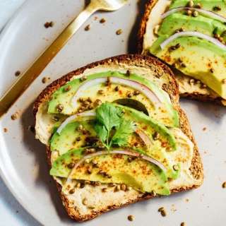 Hummus Avocado Toast