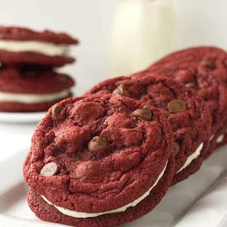 Red Velvet Sandwich Cookies
