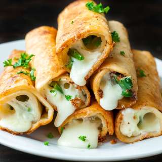 Cheesy Jalapeño Flautas
