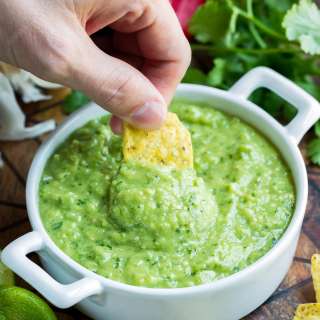 Avocado Salsa Verde Dip