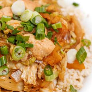 Sesame Chicken & Napa Cabbage Stir Fry