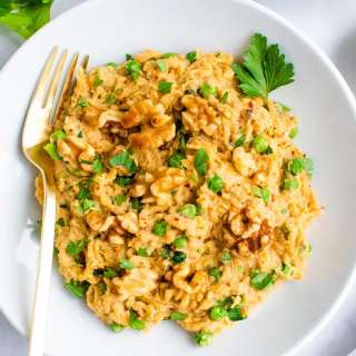 Creamy Walnut Pasta Sauce with Spaghetti Squash Noodles