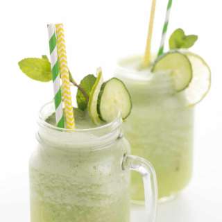 Frozen Boozy Cucumber Lemonade