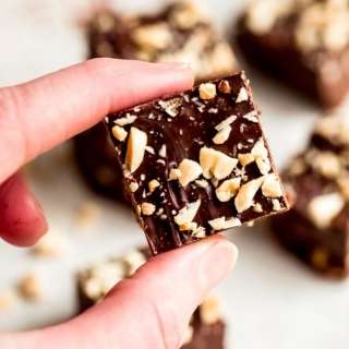 Healthy Chocolate Peanut Butter Fudge