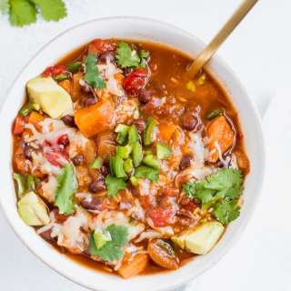 Slow Cooker Sweet Potato Black Bean Chili