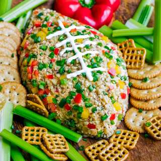 Buffalo Ranch Football Cheese Ball