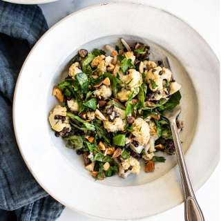 Roasted Cauliflower Lentil Salad