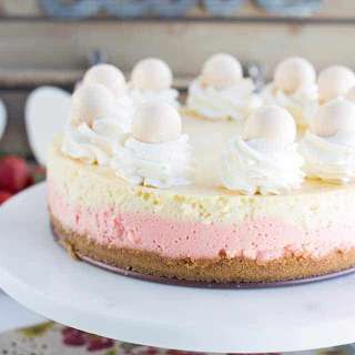 Strawberries and Cream Cheesecake