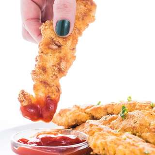 Paleo Baked Chicken Tenders with Sriracha Ketchup