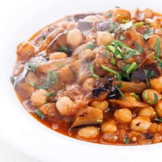 Lebanese Eggplant and Chickpea Stew