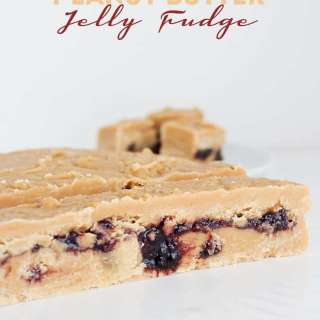Peanut Butter Jelly Fudge