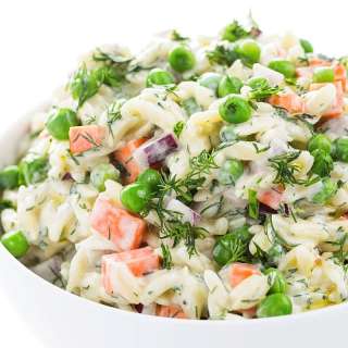 Orzo Salad with Yogurt-Dill Vinaigrette