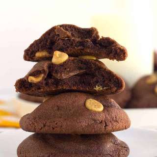 Peanut Butter Chocolate Pudding Cookies