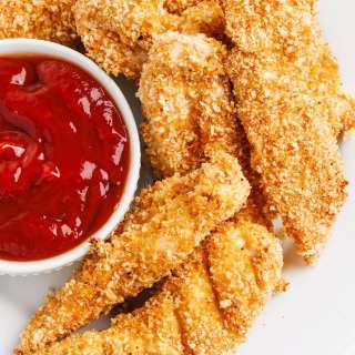 Oven Fried Chicken Tenders with Panko