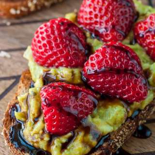 Strawberry Mango Guacamole Toast