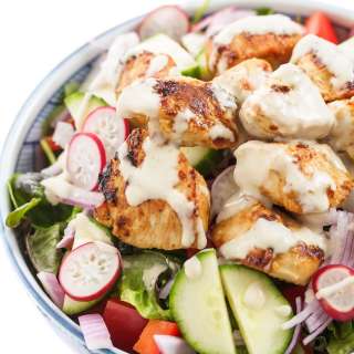 Chicken Salad with Tahini Dressing
