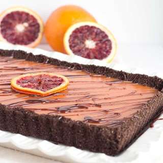 Chocolate Blood Orange Tart