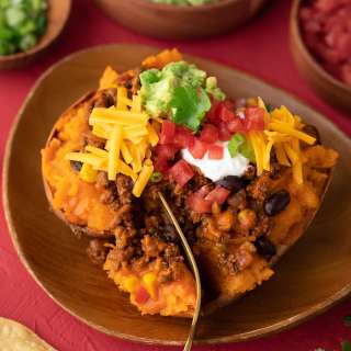 Easy Taco Stuffed Sweet Potatoes