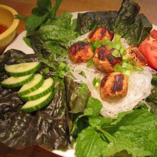 Vietnamese Turkey Meatballs with Vermicelli